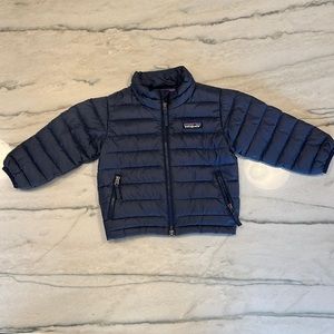 Patagonia Jacket, Navy. 12-18 month